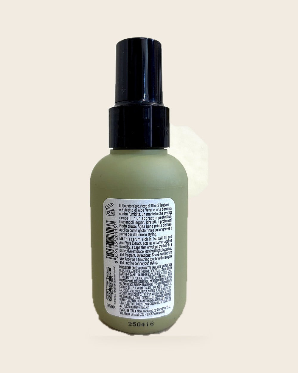 Spirito di Macadamia — etichetta e ingredienti